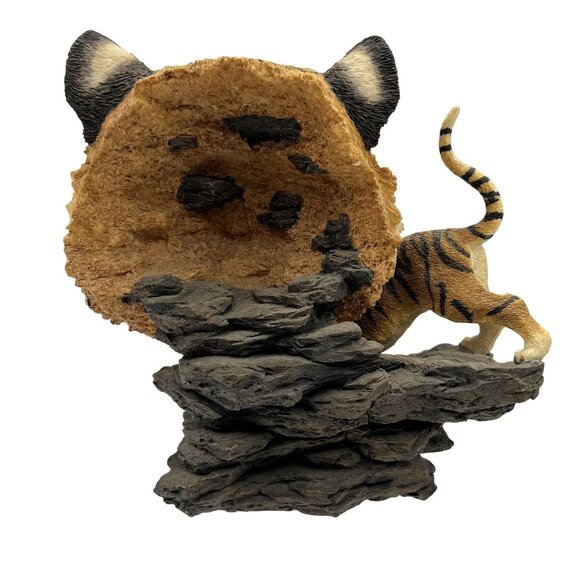 Vintage Bengal Tiger Bust & Full Body RARE Statue Collectible Wildlife Decor - Picture 9 of 12